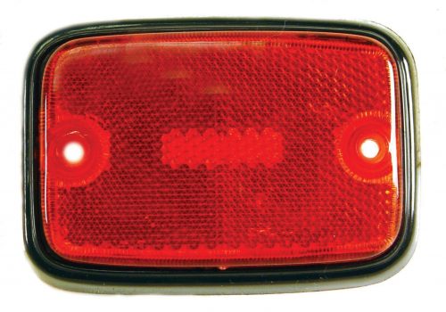 EMPI Side Marker Lens, Type 2, 75-79, Red/Black Trim - T Dubs V Dubs