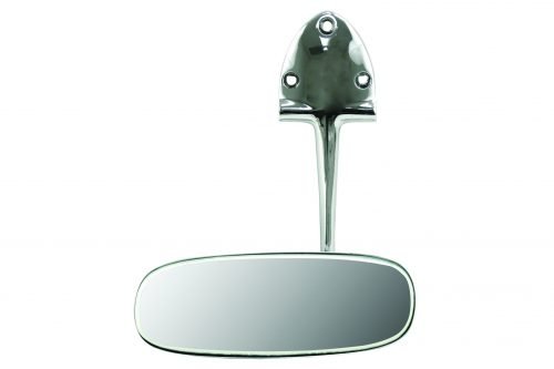 EMPI Rear View Mirror, O.E. Style Type 1 Sedan, 58-64, Chrome Plated Metal - T Dubs V Dubs