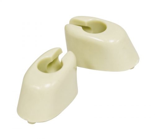 Sun Visor Clips, Type 1, 65-67, Type 2, 68-79, Ivory, Pair - T Dubs V Dubs