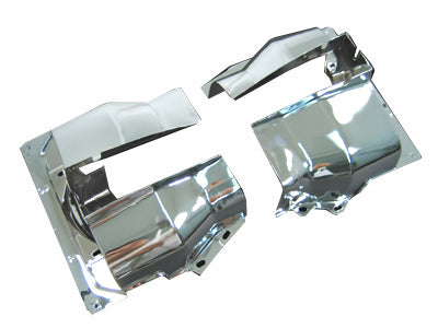 VW Cylinder Tin - Dual Port Shrouds - Chrome